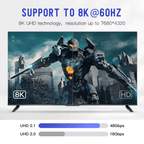 3m Ultra High Speed HDMI Cable - Supports 8K@60Hz as specified in HDMI 2.1 - Kablex