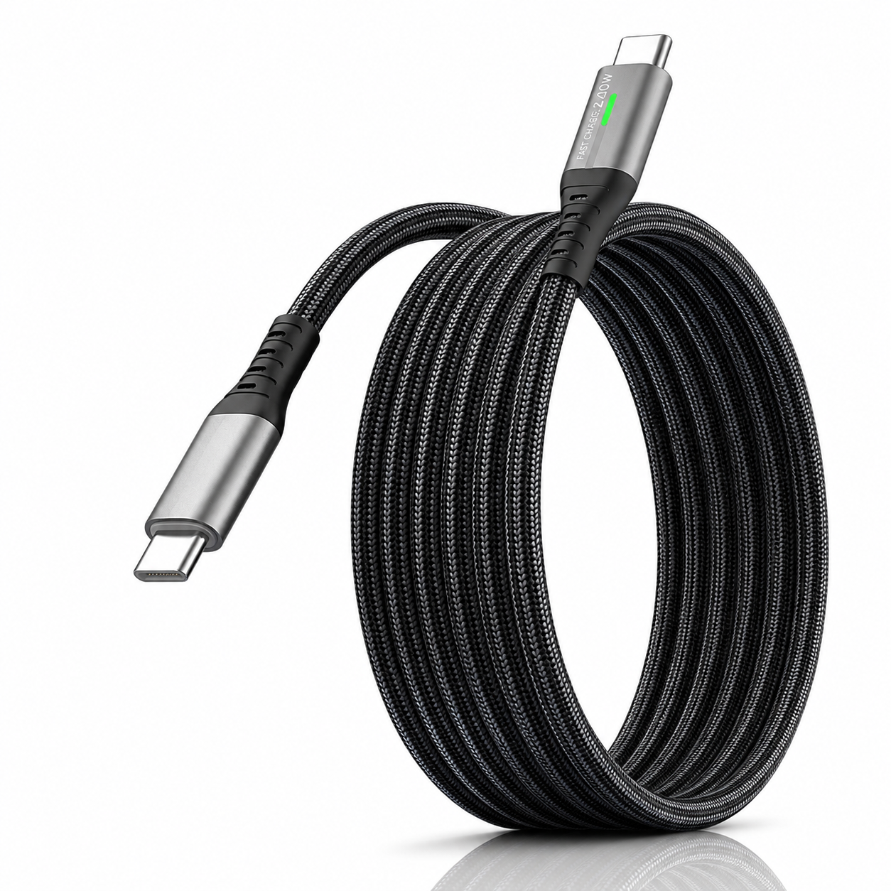 USB-C auf USB-C Kabel 240W Schnellladekabel PD Fast Charge 1m 2m 3m Nylon