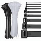 Nylon Cable Ties – Black and White | Multiple Sizes | Industrial Grade - Kablex