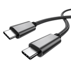 USB - C To USB - C Cable | 100W | 4K/60Hz - 3m Black - Kablex