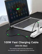 USB - C To USB - C Cable | 100W | 4K/60Hz - 3m Black - Kablex