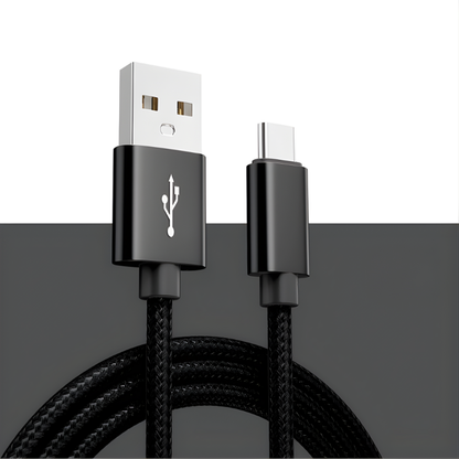 USB-C Kabel Nylon – Schnellladen & Datenübertragung (1m, 2m, 3m)