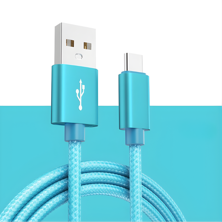 USB-C Kabel Nylon – Schnellladen & Datenübertragung (1m, 2m, 3m)