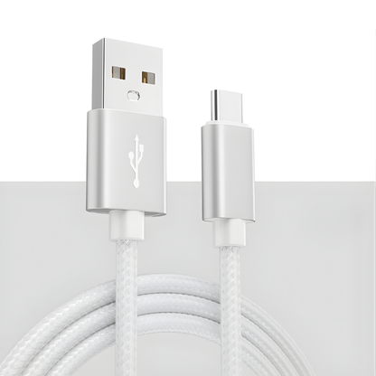USB-C Kabel Nylon – Schnellladen & Datenübertragung (1m, 2m, 3m)